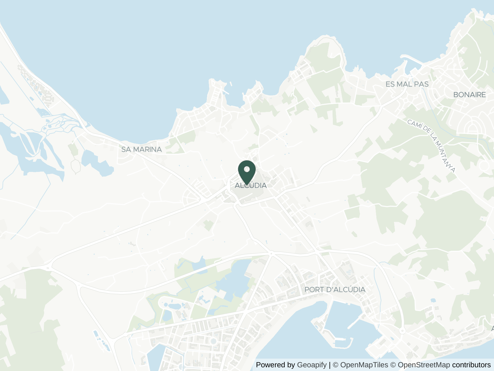 Map of Alcúdia