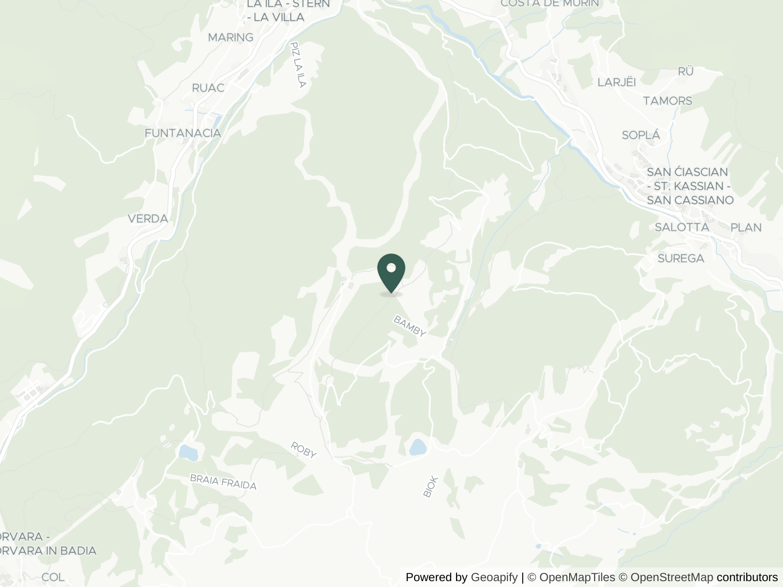 Map of Alta Badia