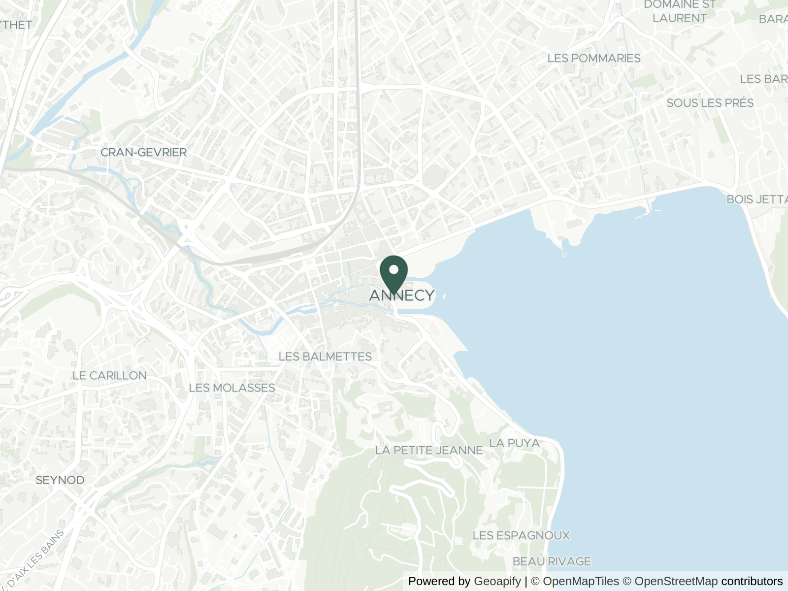 Map of Annecy