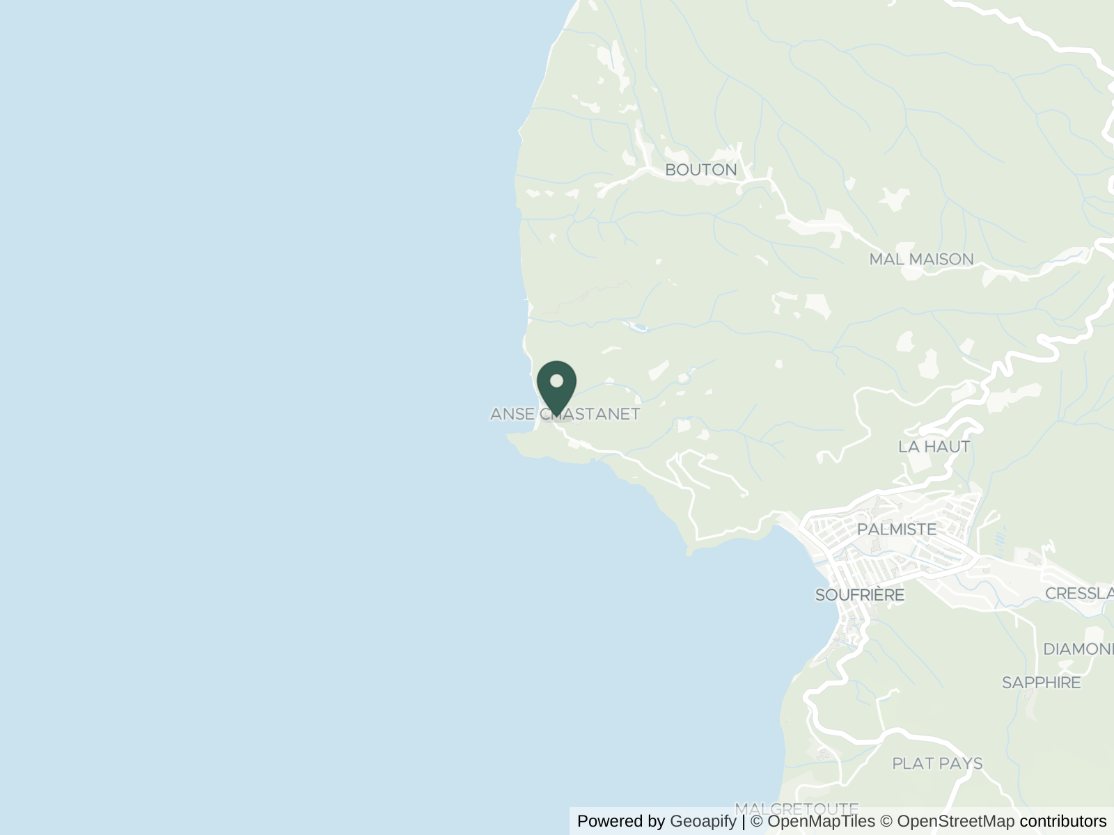 Map of Anse Chastanet
