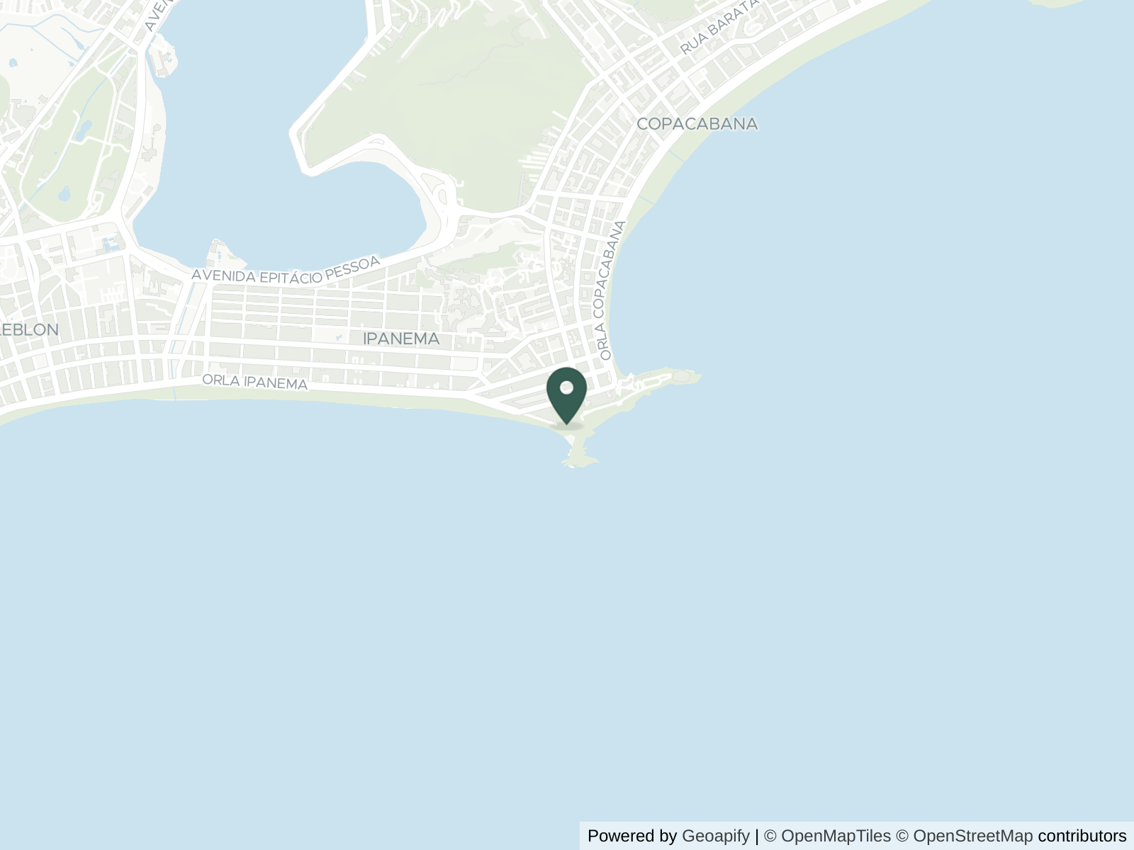 Map of Arpoador
