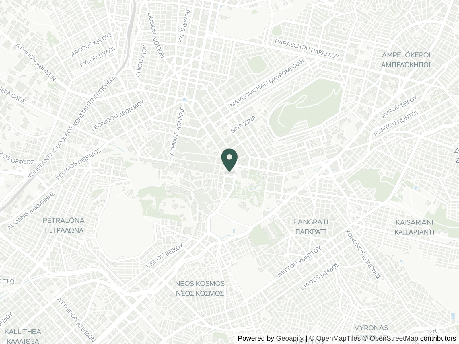 Map of Athens