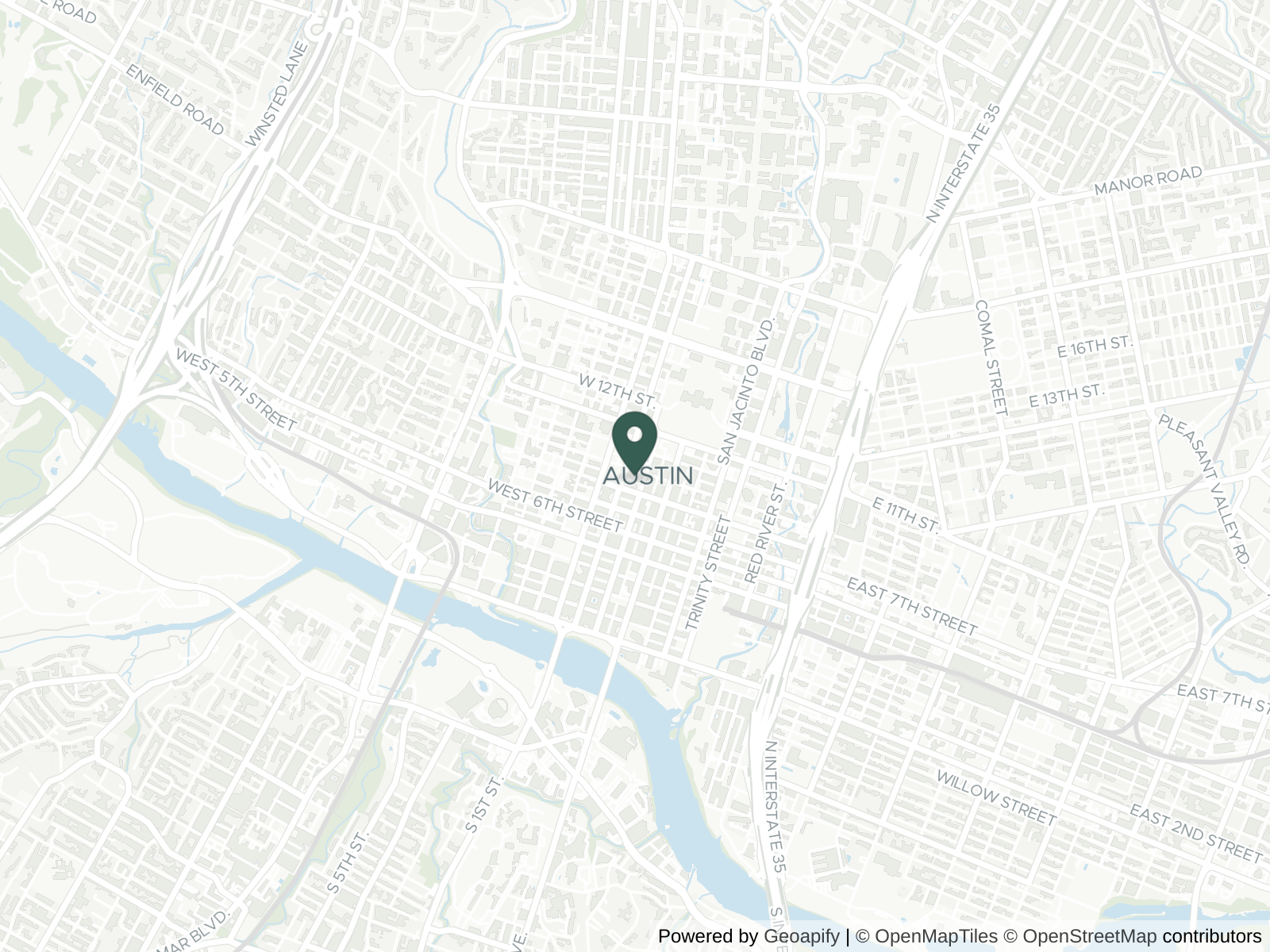 Map of Austin