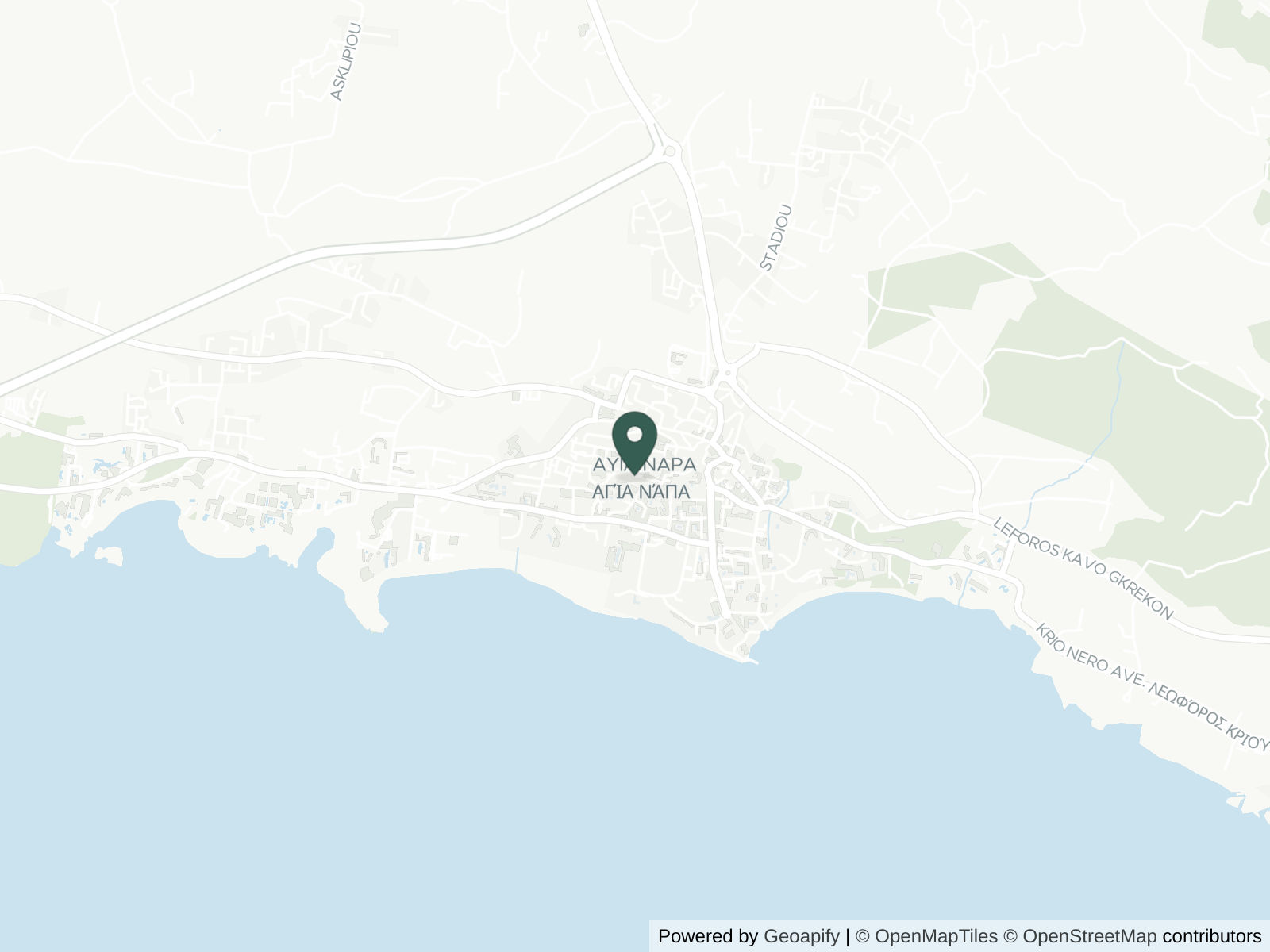 Map of Ayia Napa