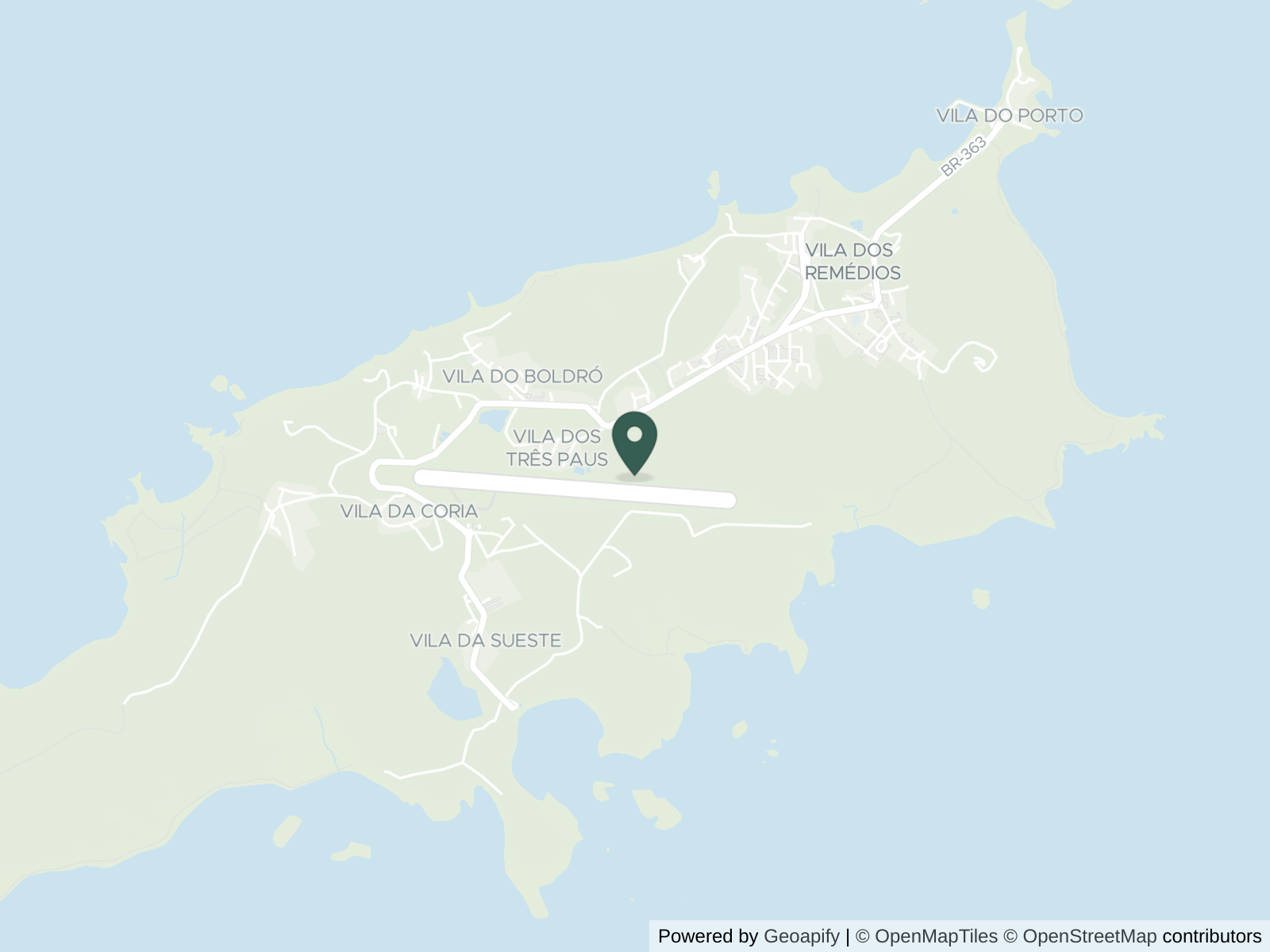 Map of Baía do Sancho