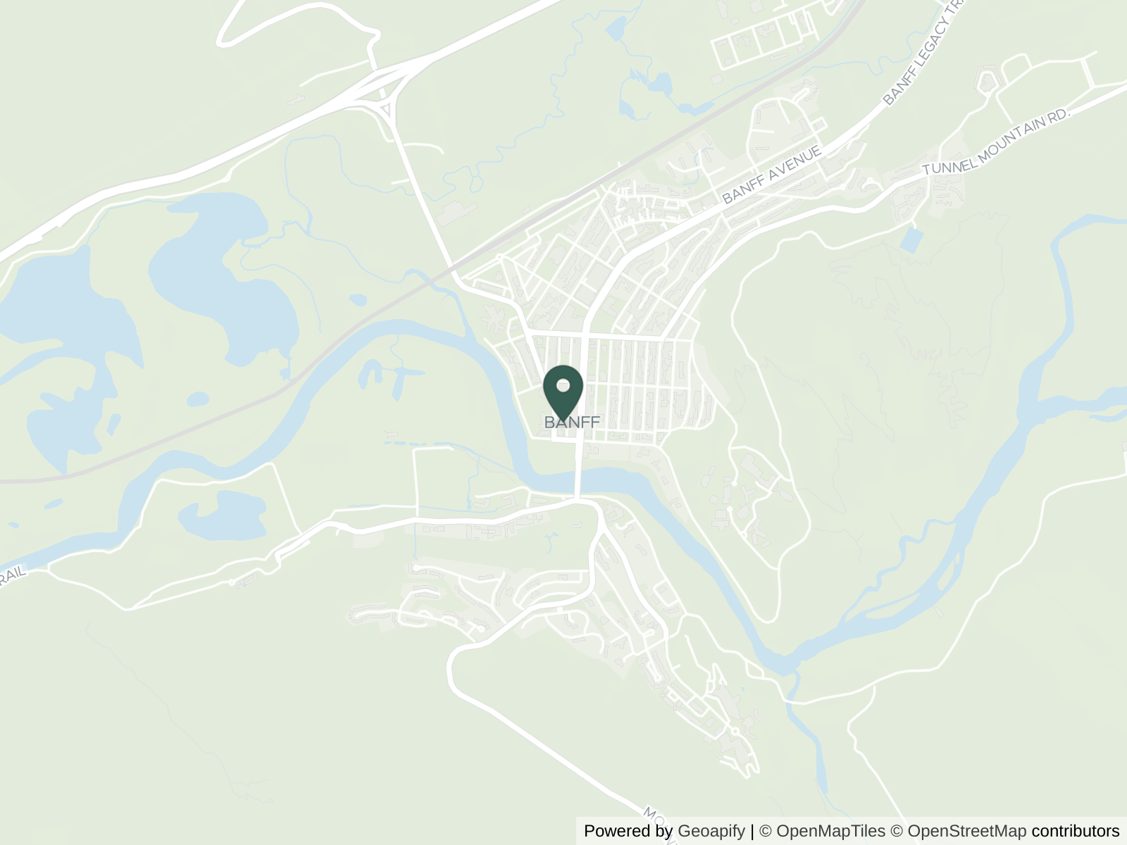 Map of Banff