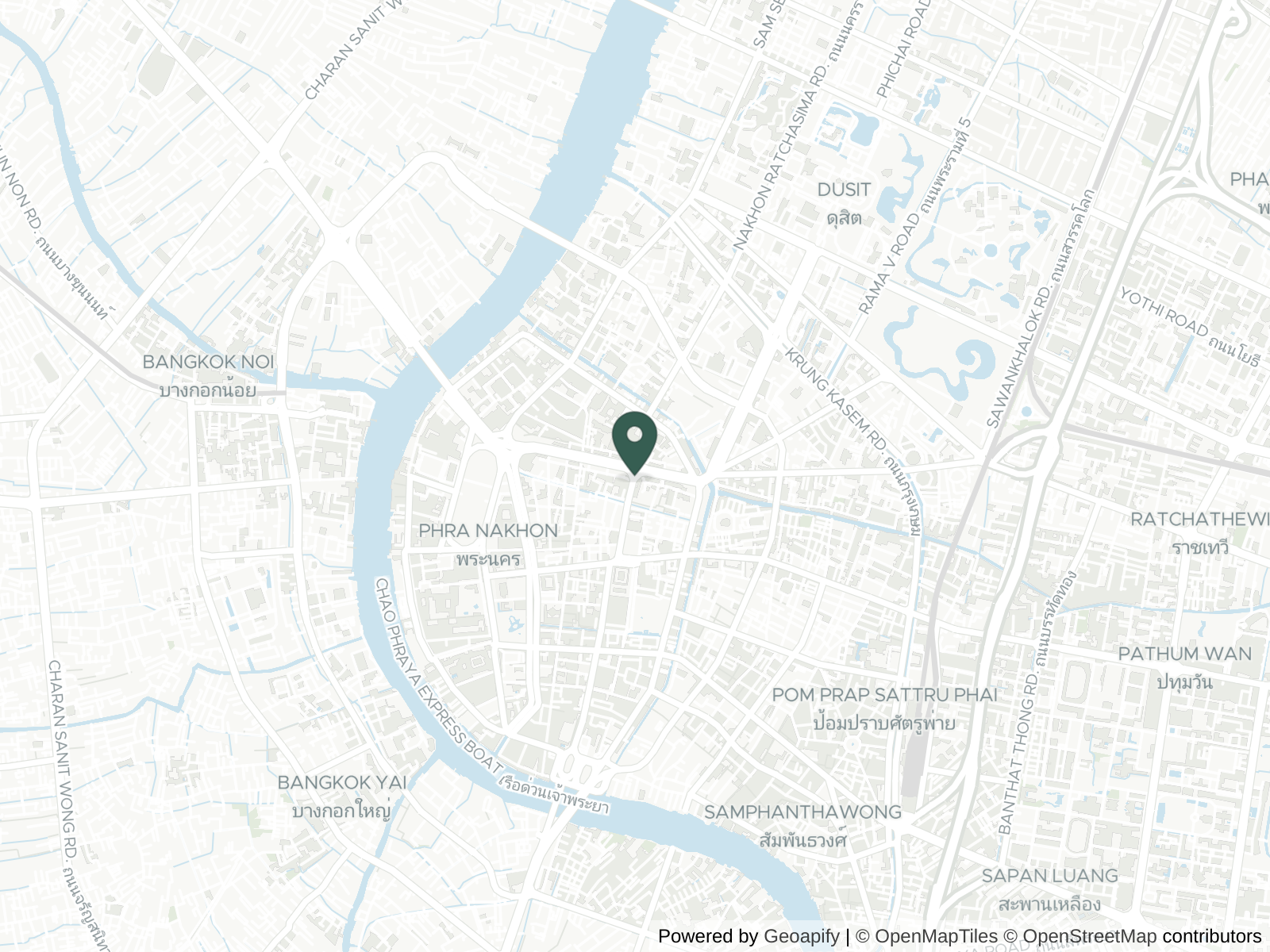 Map of Bangkok