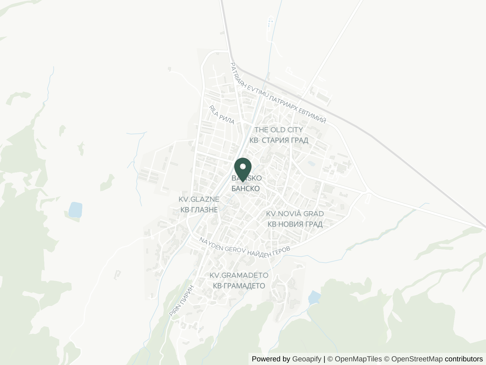 Map of Bansko