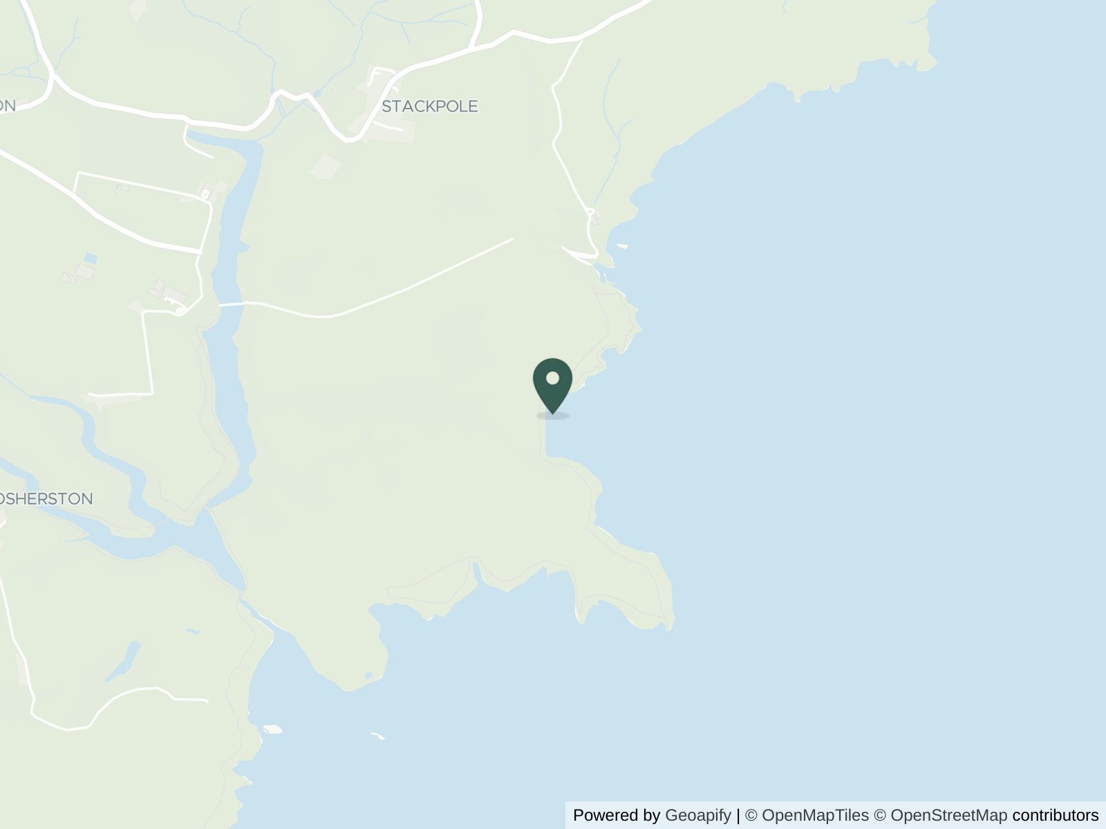 Map of Barafundle Bay