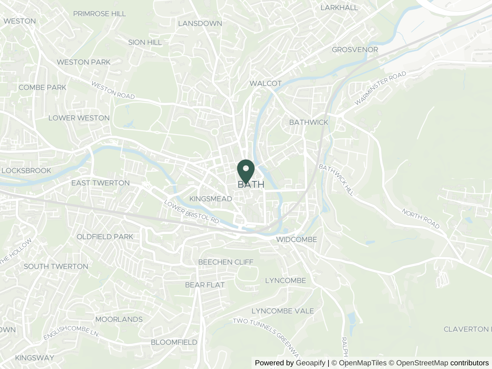 Map of Bath