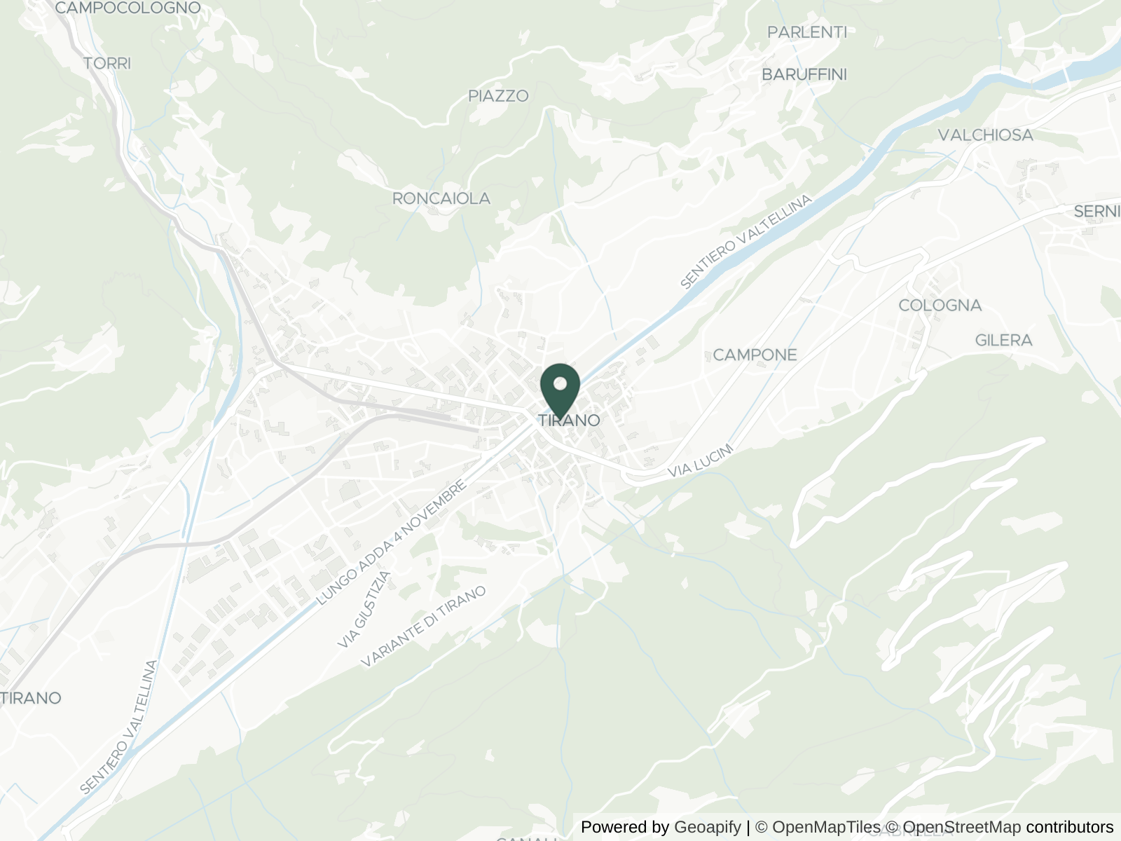 Map of Bernina Express