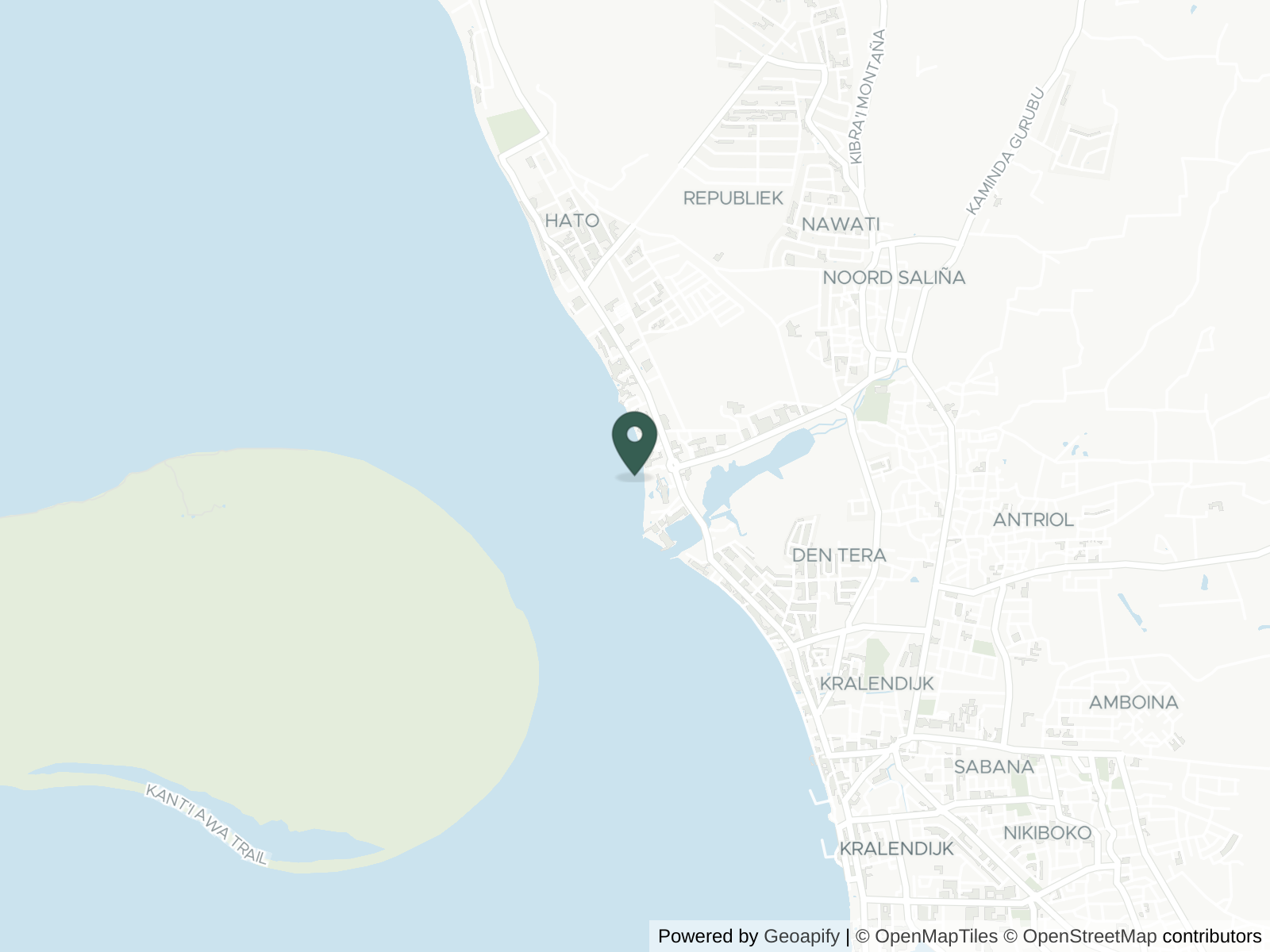 Map of Bonaire