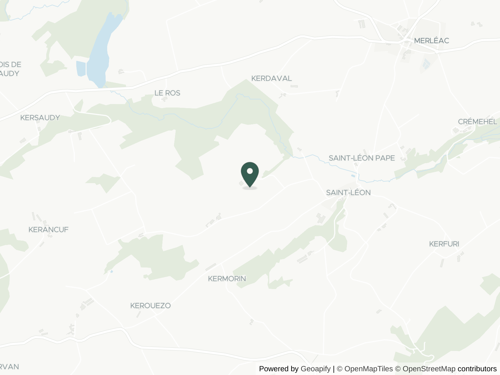 Map of Brittany
