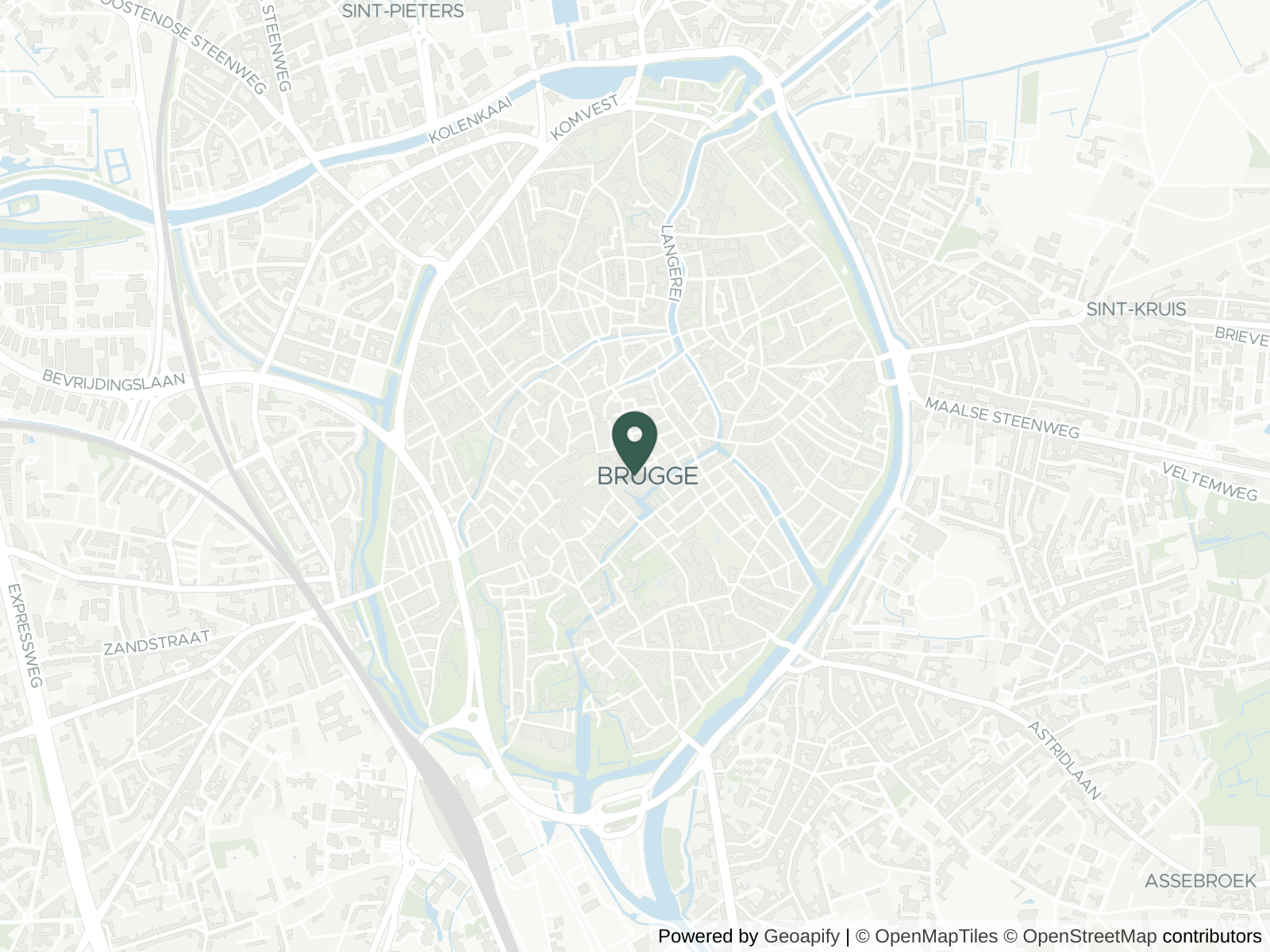 Map of Bruges