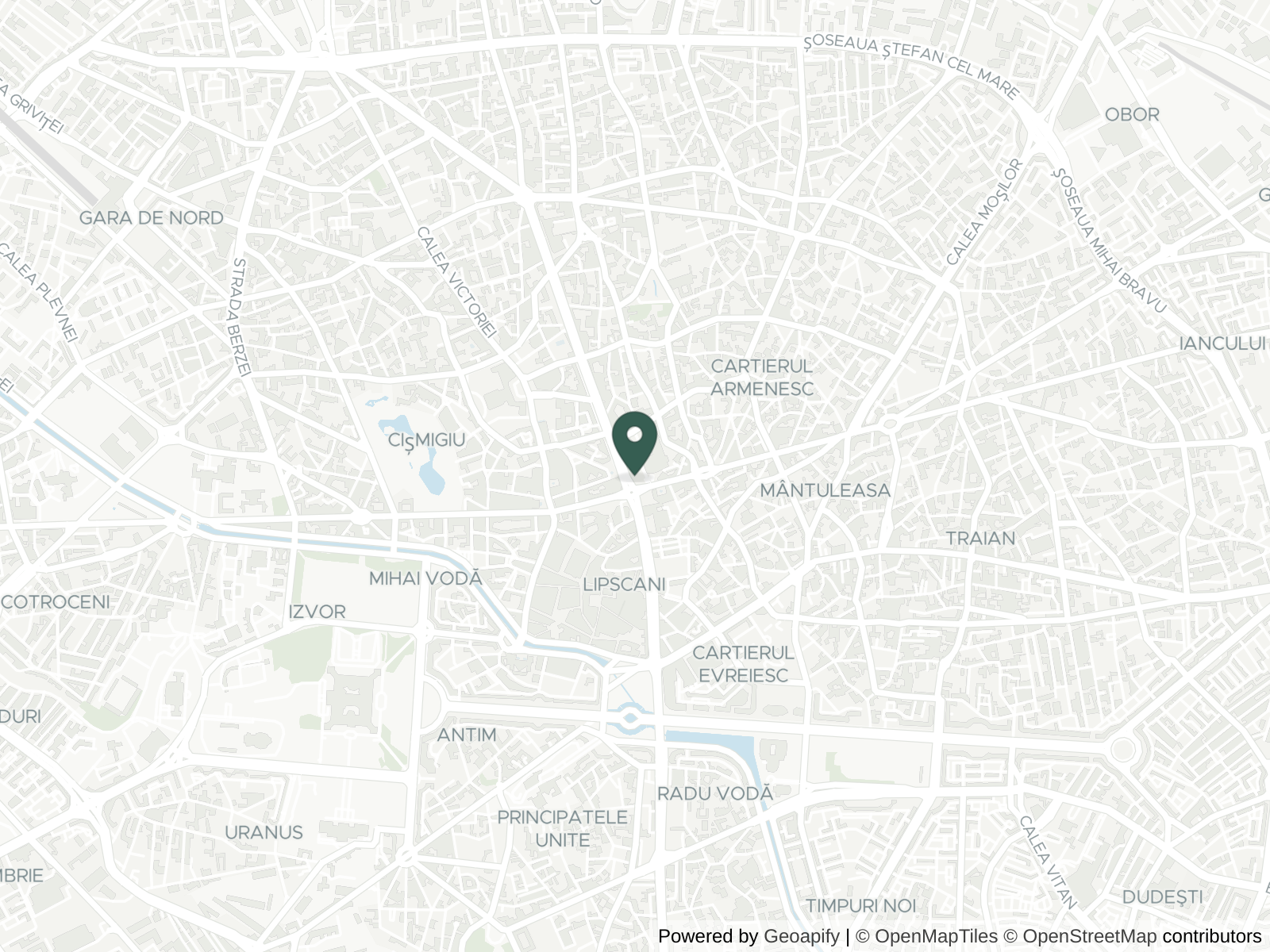 Map of Bucharest