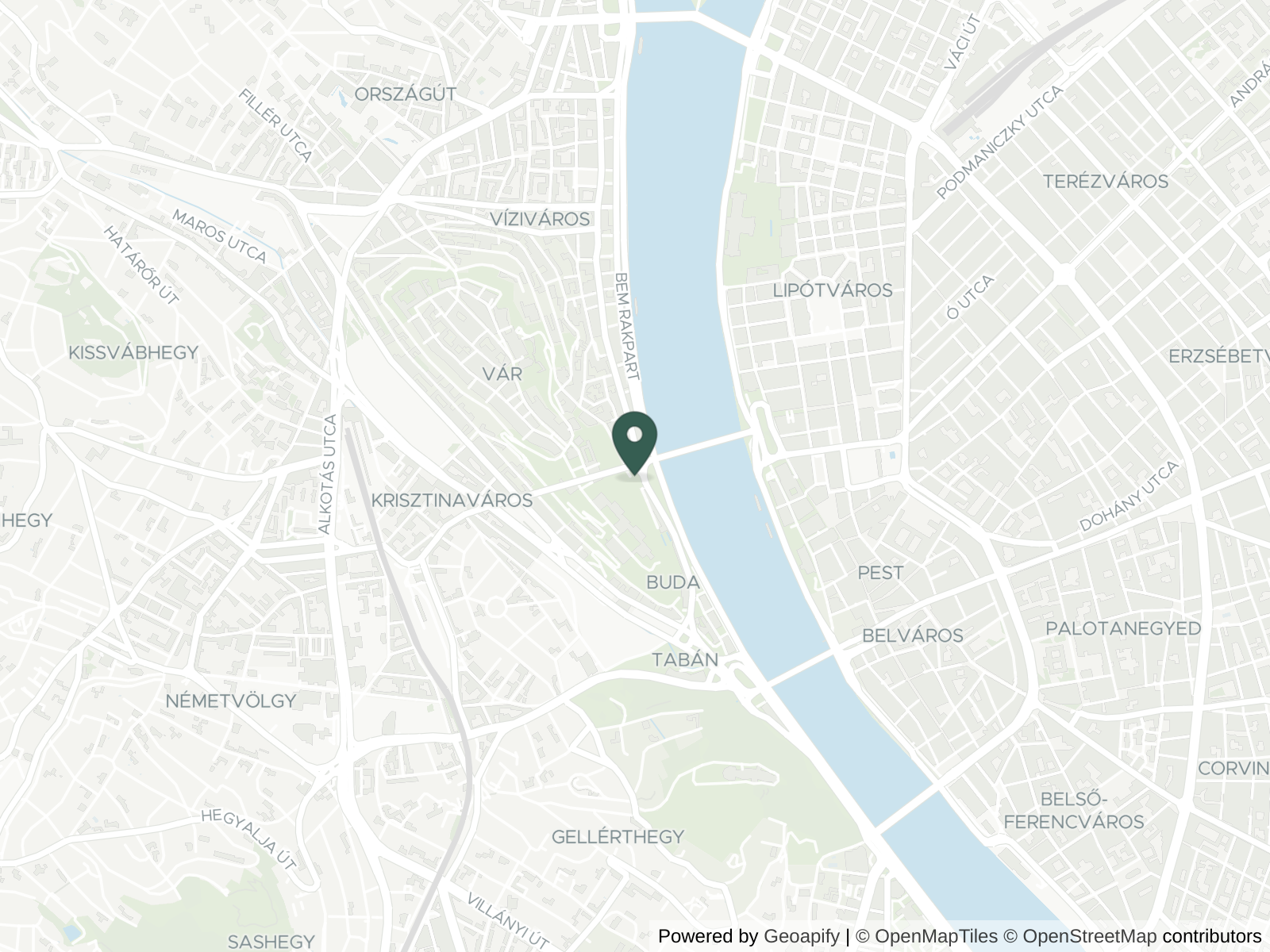 Map of Budapest