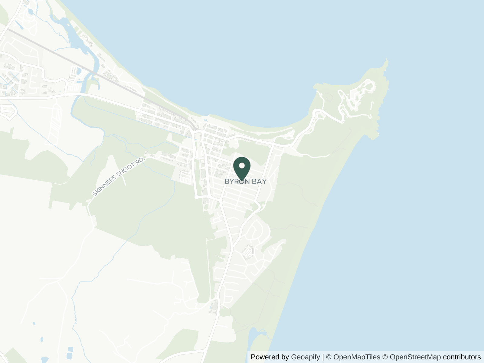 Map of Byron Bay