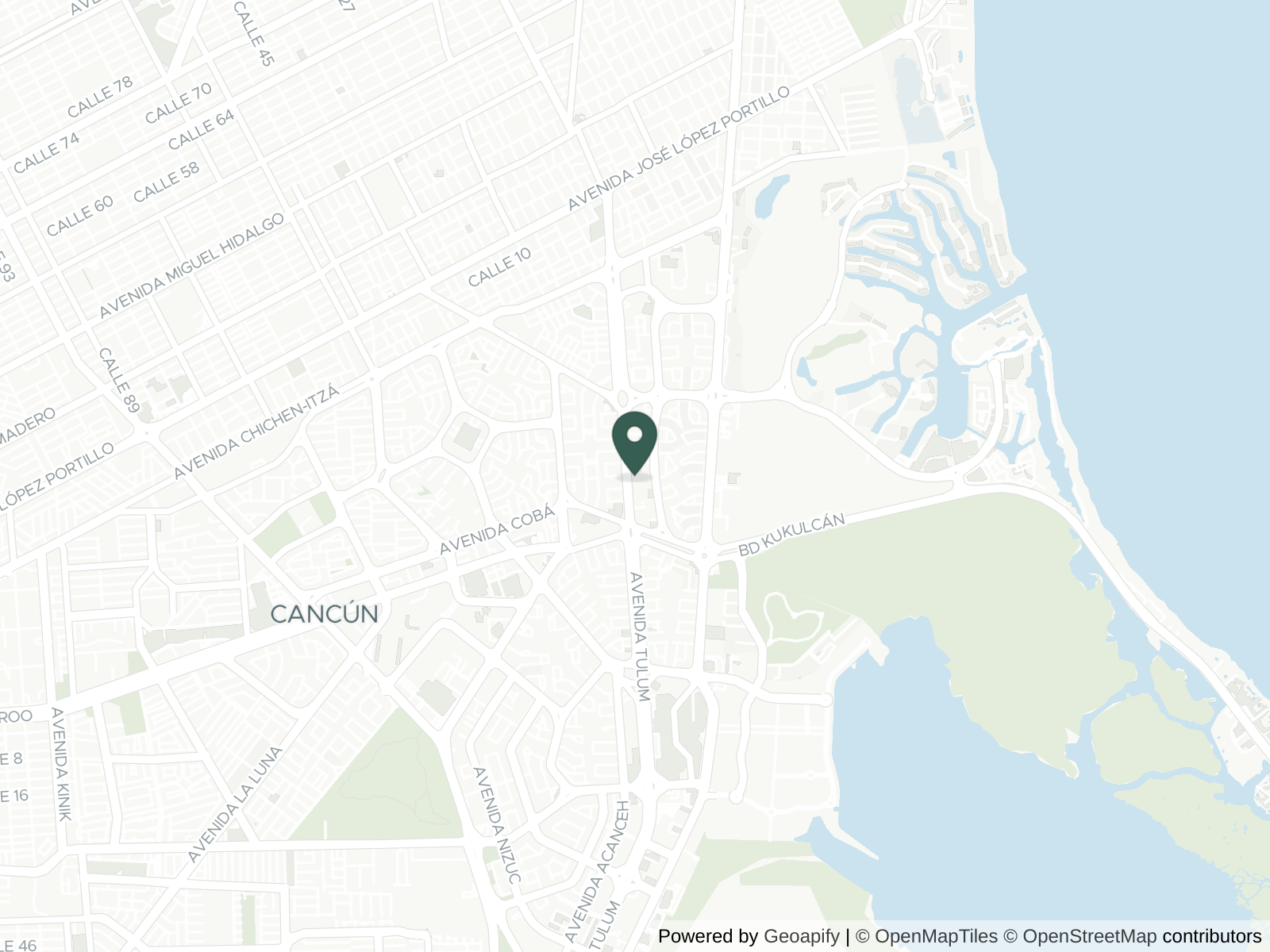 Map of Cancún & Tulum