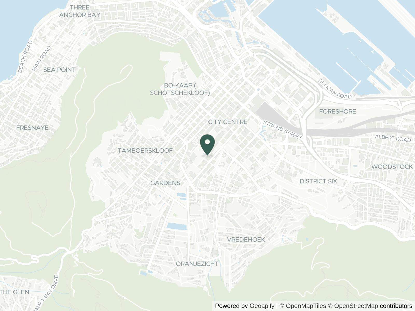 Map of Cape Town