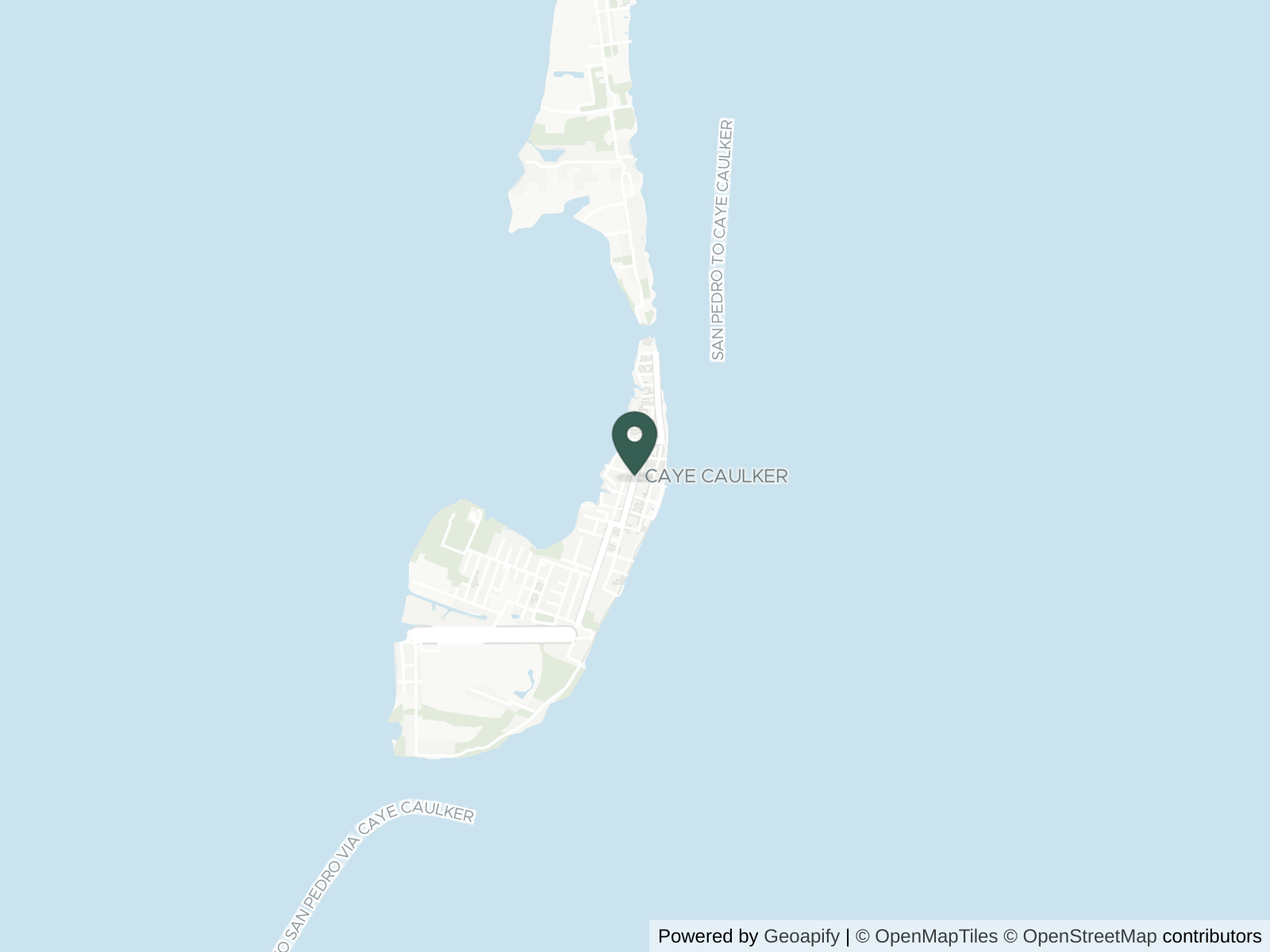 Map of Caye Caulker