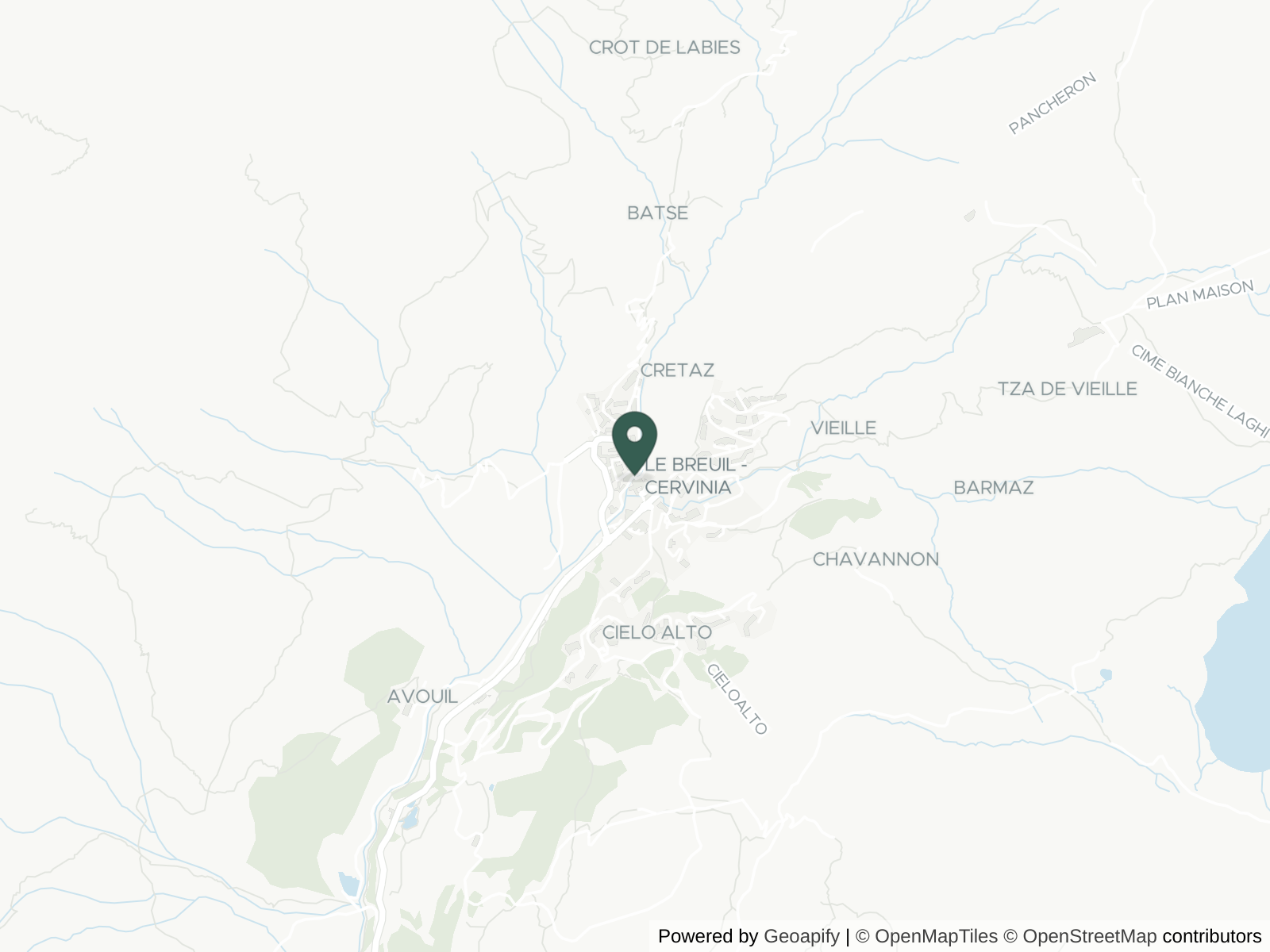 Map of Cervinia