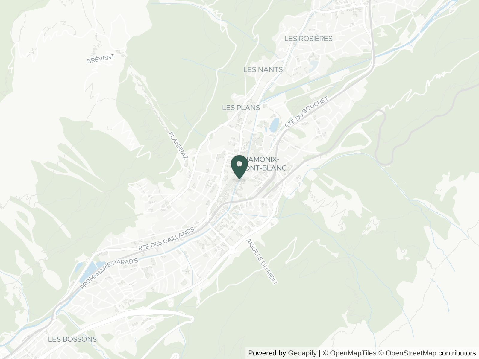 Map of Chamonix