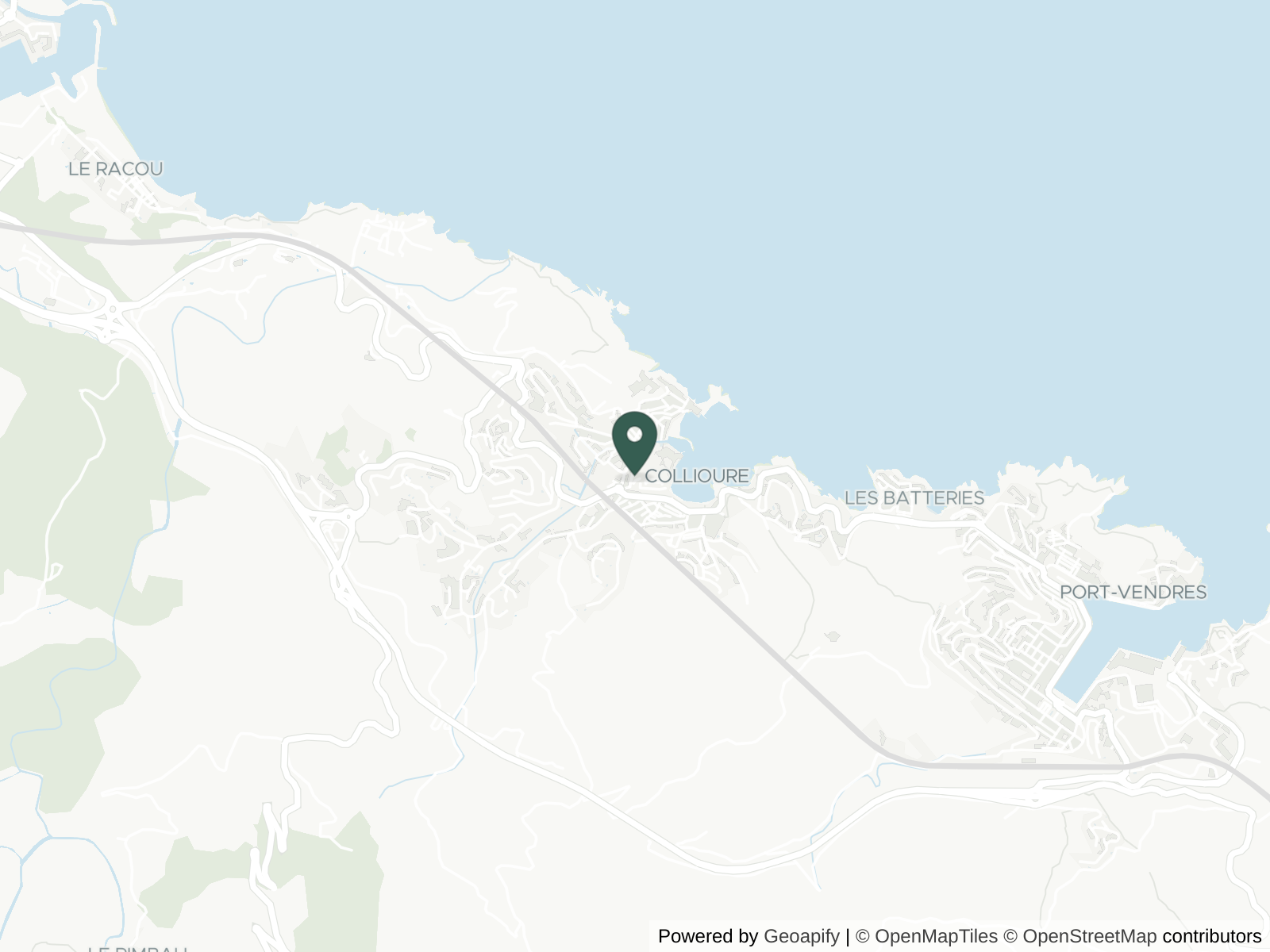 Map of Collioure