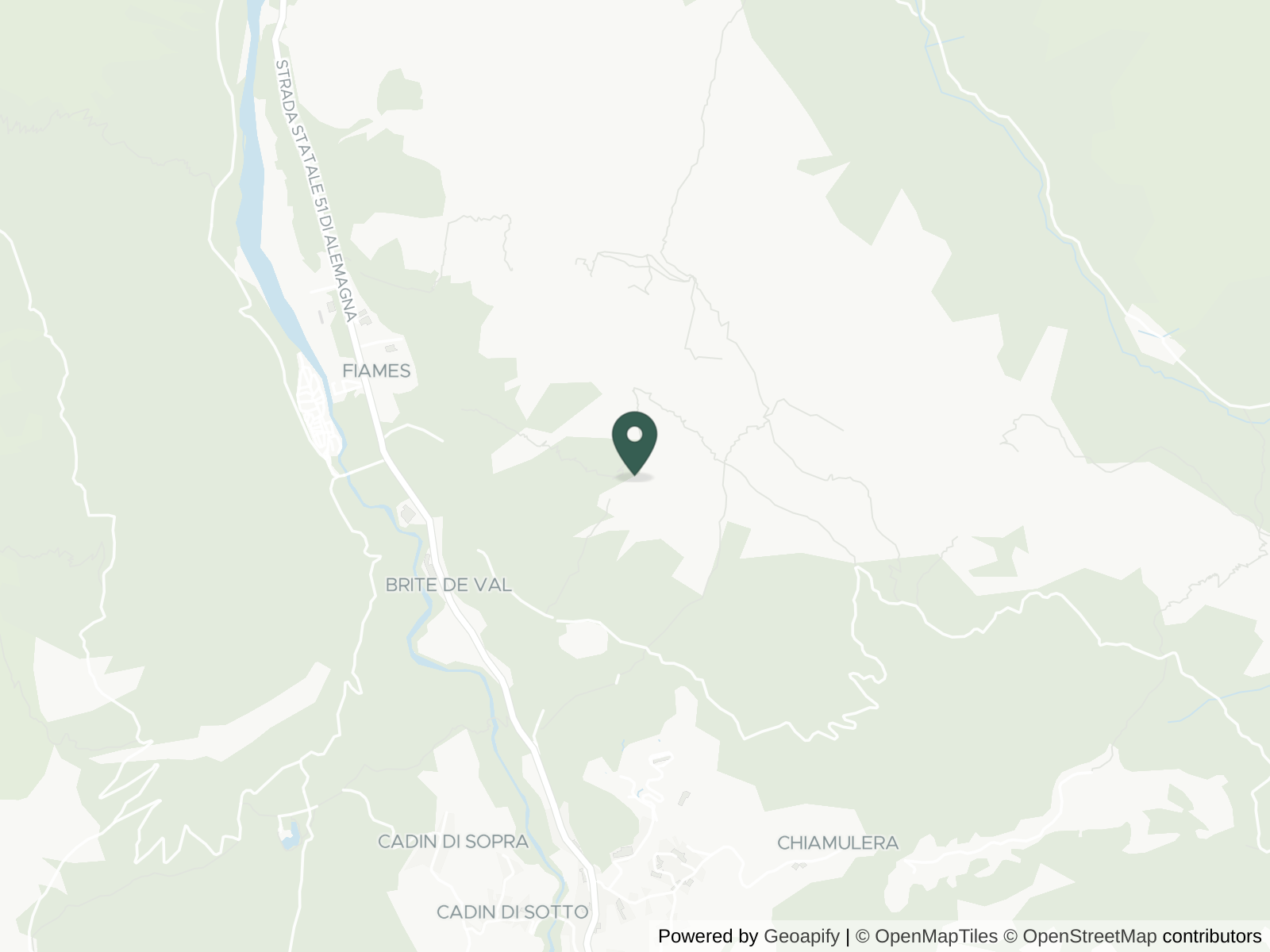Map of Cortina d'Ampezzo