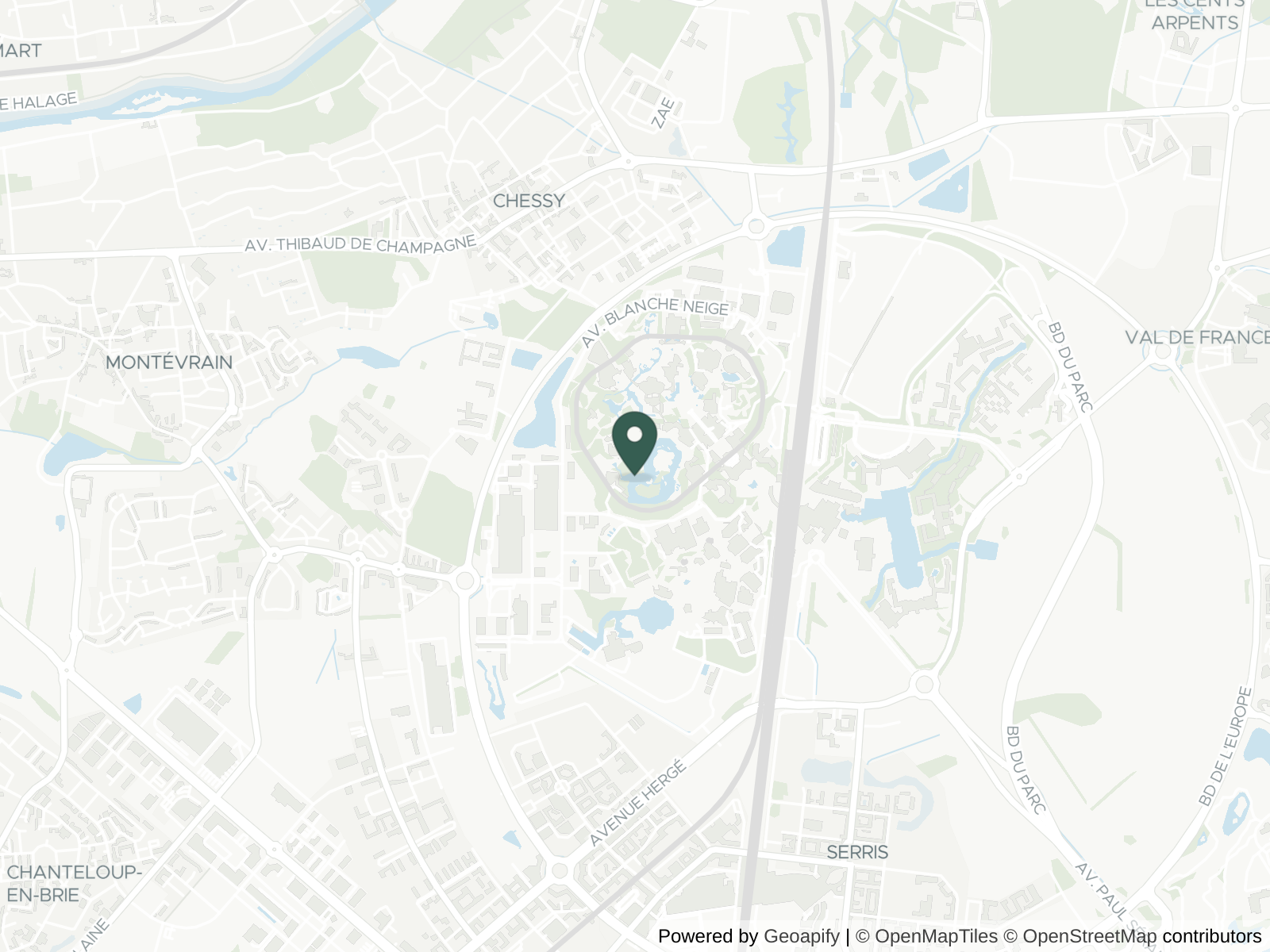 Map of Disneyland Paris