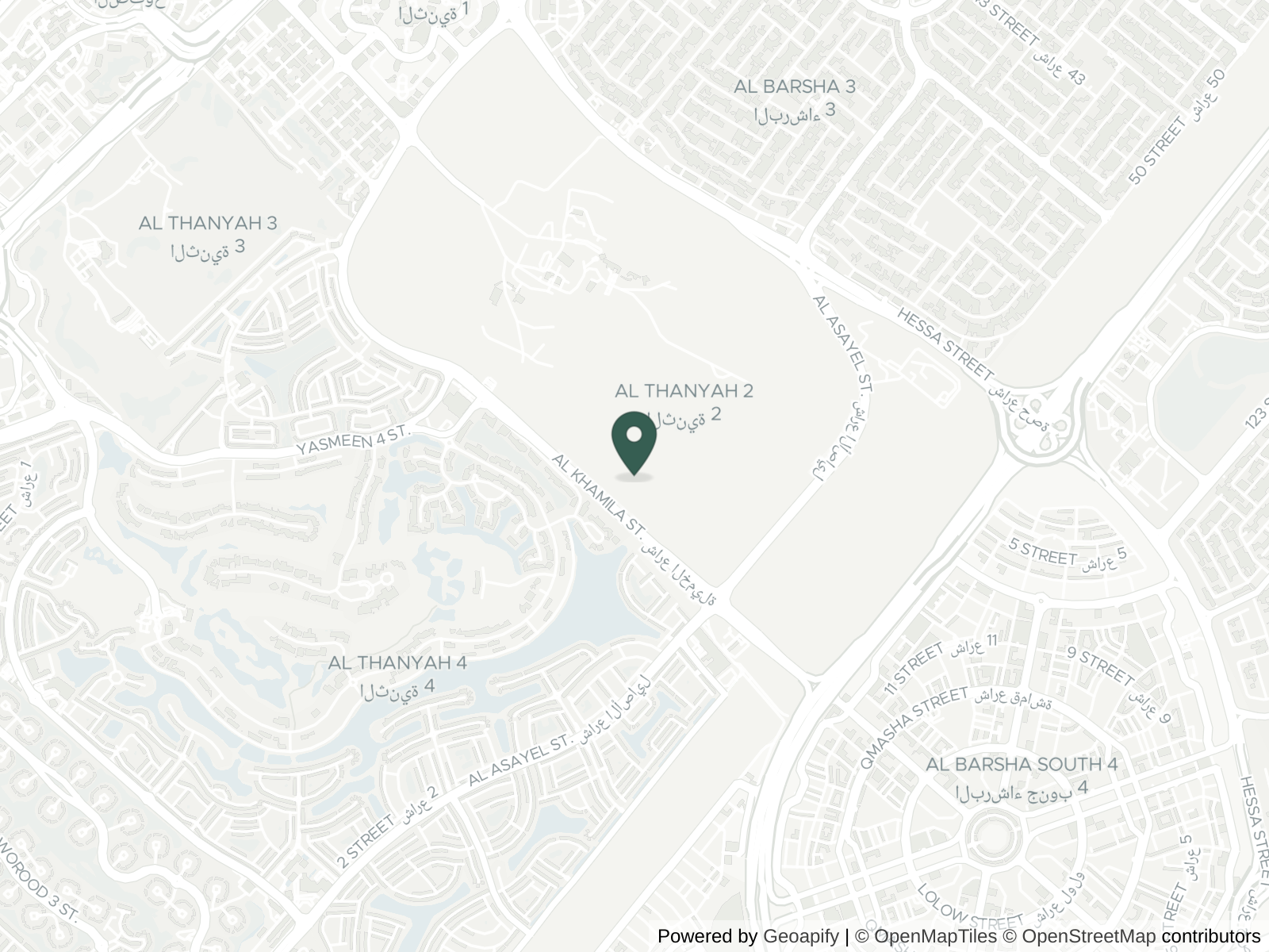 Map of Dubai