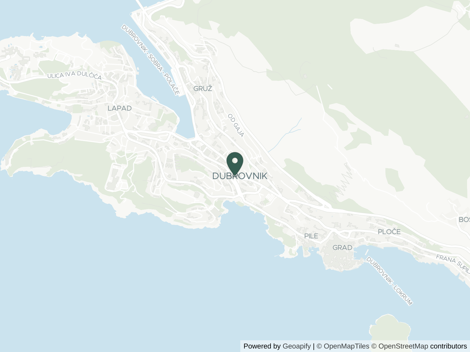 Map of Dubrovnik