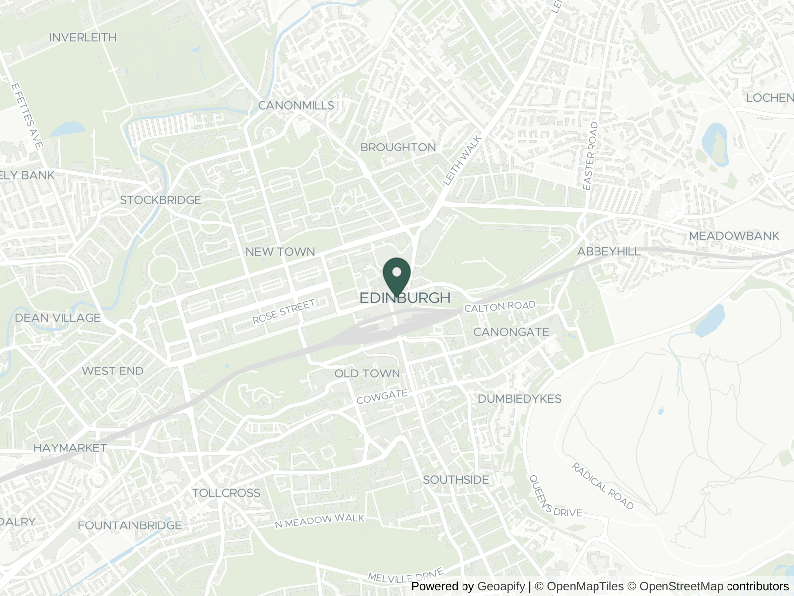 Map of Edinburgh