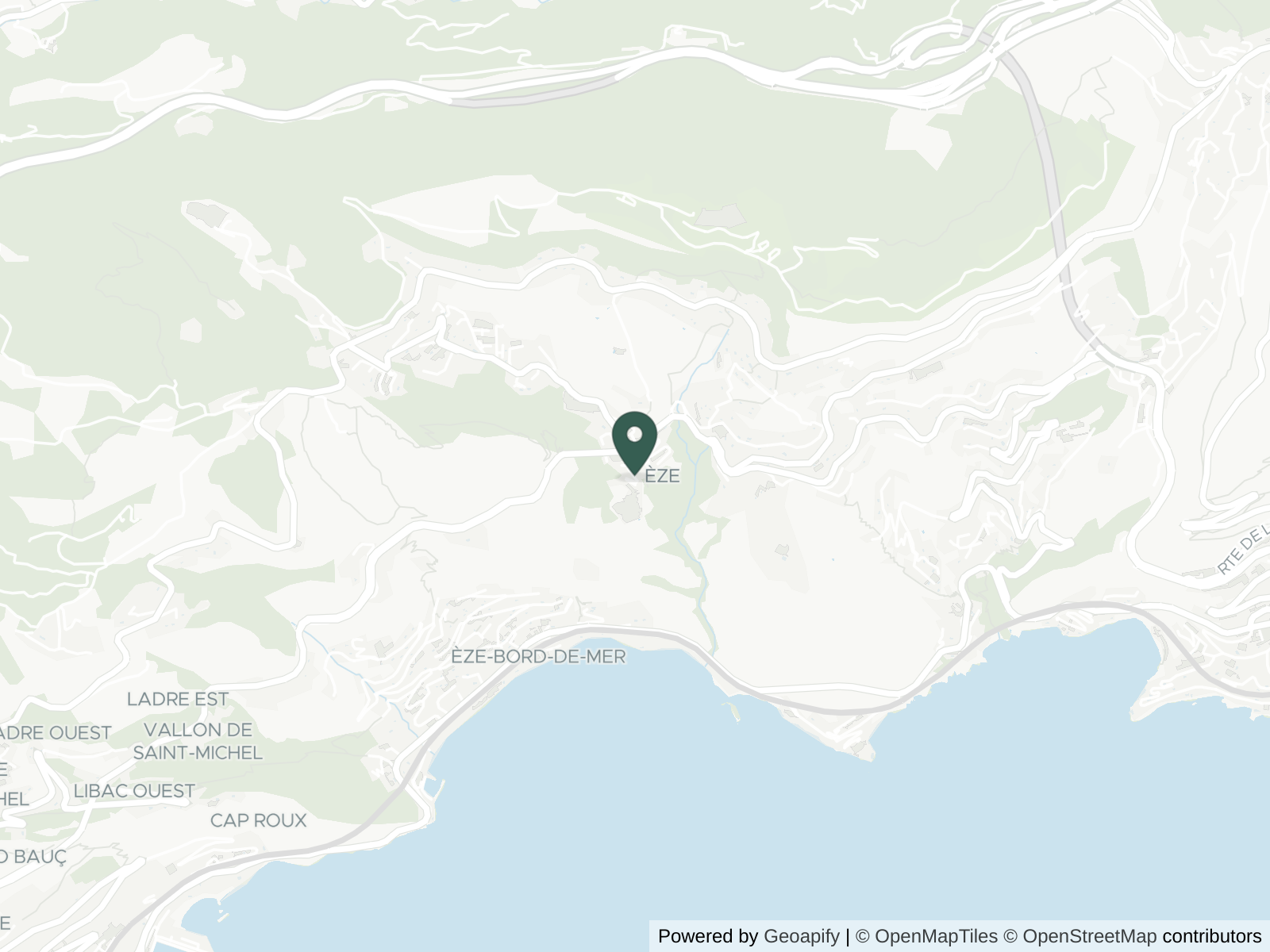 Map of Èze