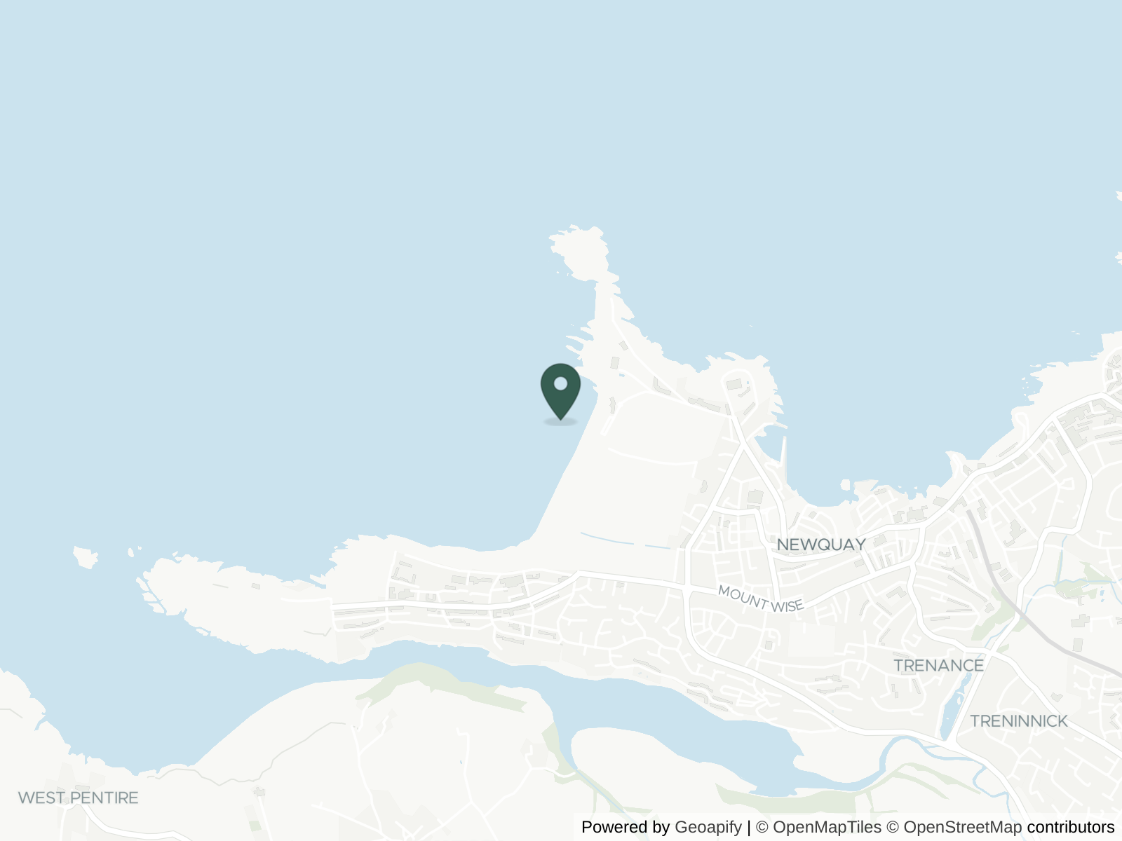 Map of Fistral Beach