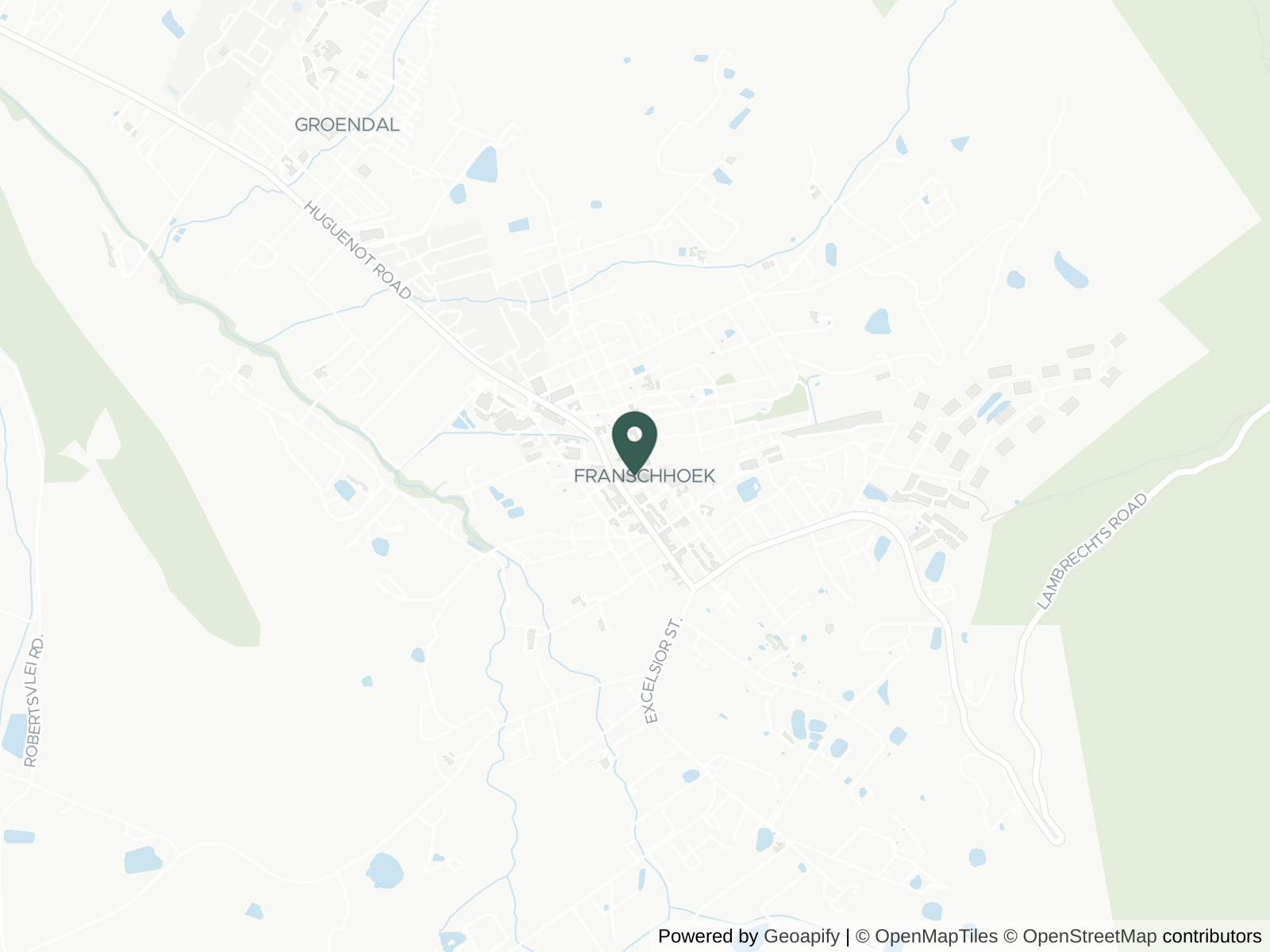 Map of Franschhoek