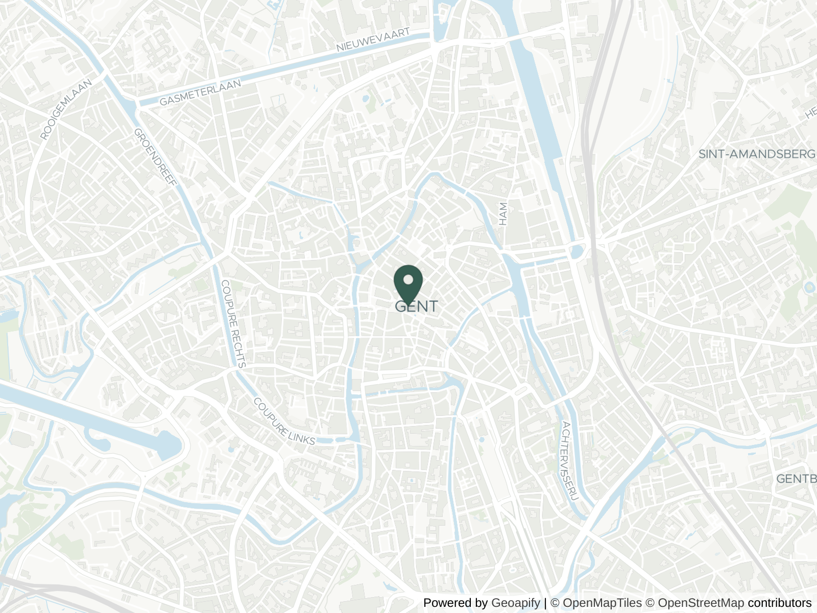 Map of Ghent