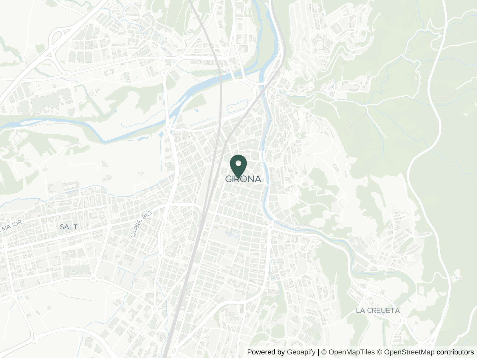 Map of Girona
