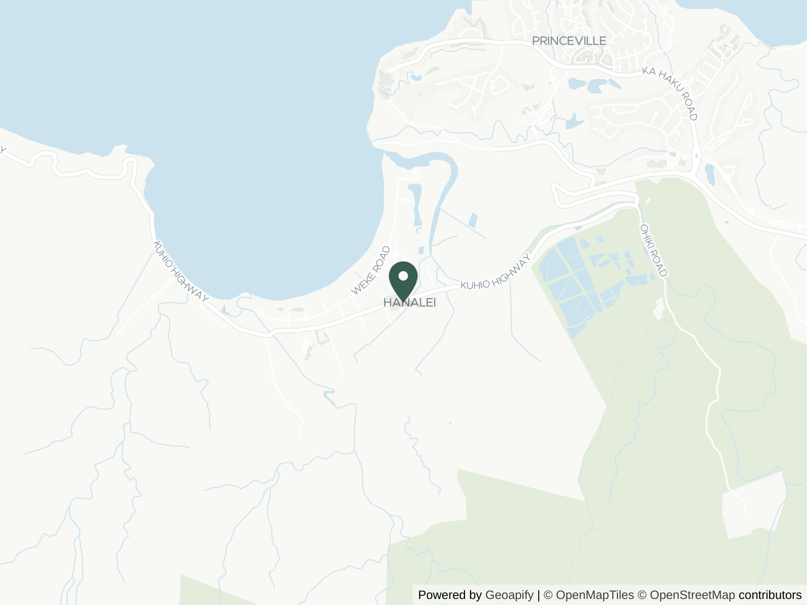 Map of Hanalei