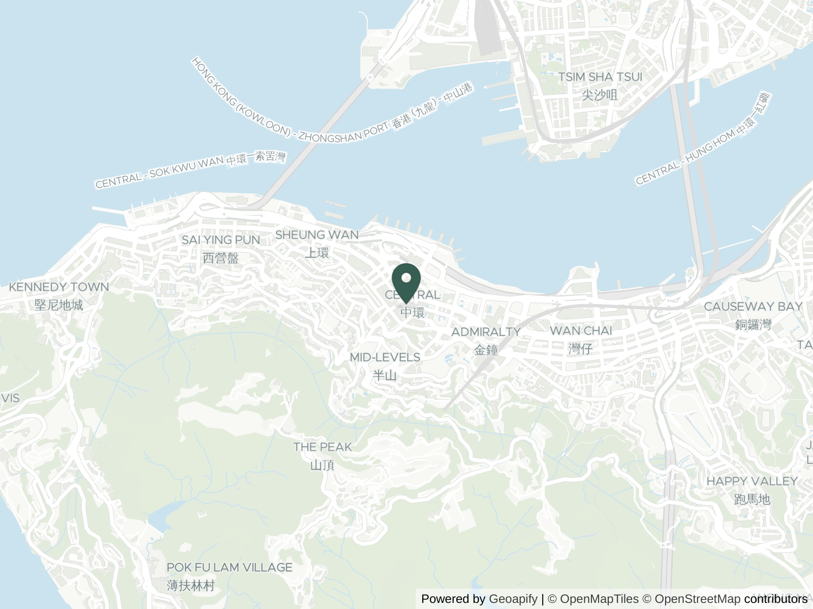 Map of Hong Kong