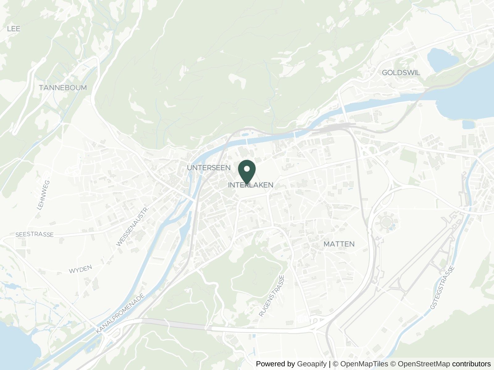Map of Interlaken