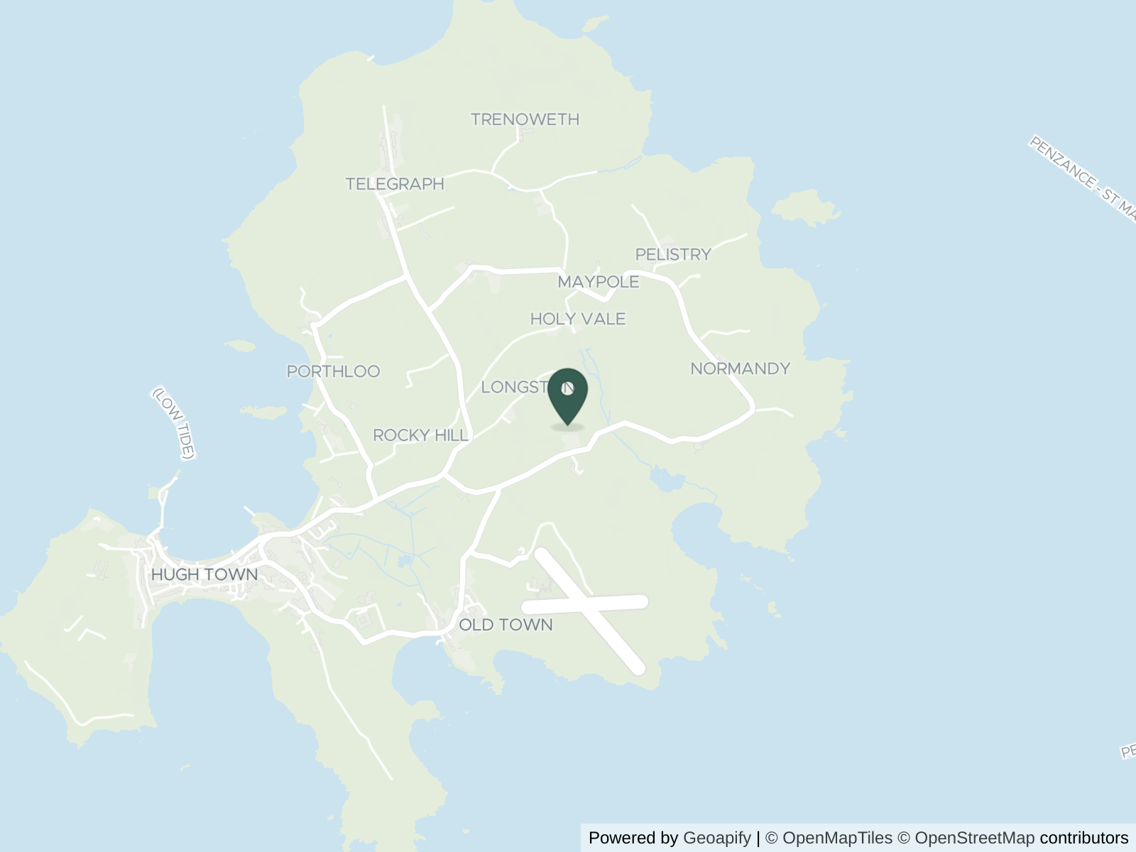 Map of Isles of Scilly