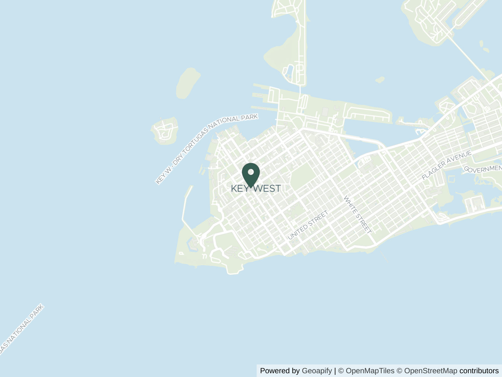 Map of Key West