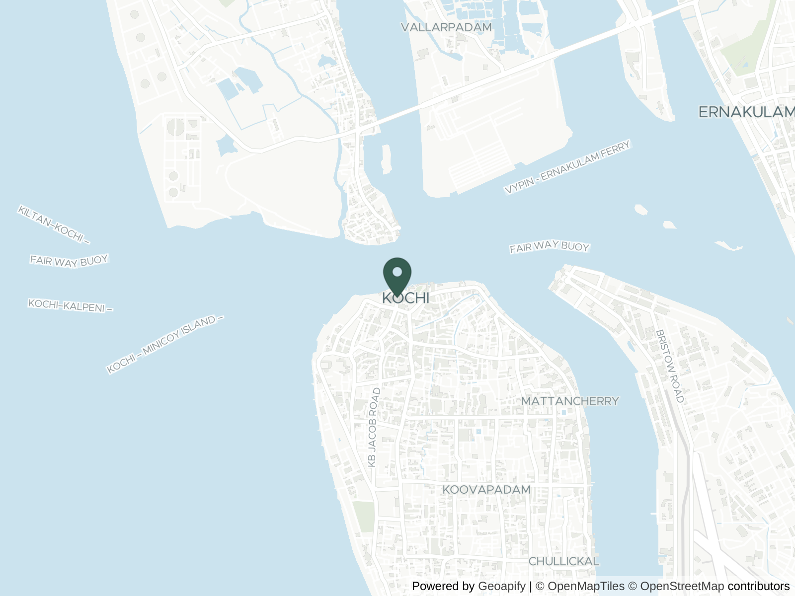 Map of Kochi