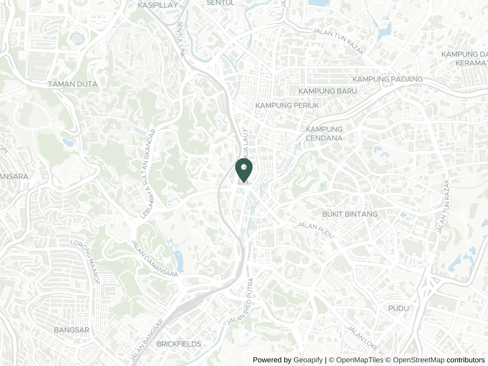 Map of Kuala Lumpur