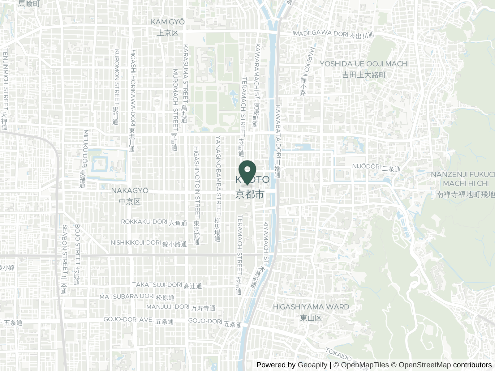 Map of Kyoto
