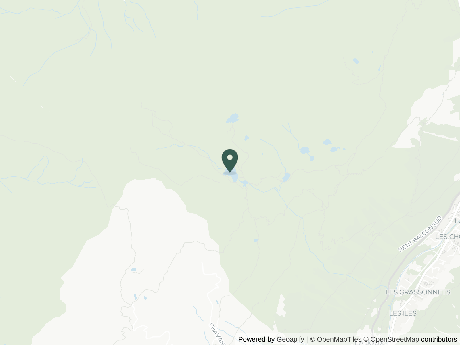 Map of Lac Blanc