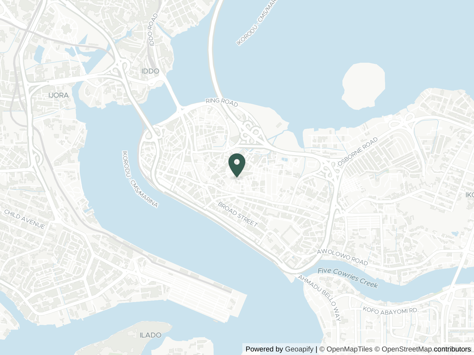 Map of Lagos