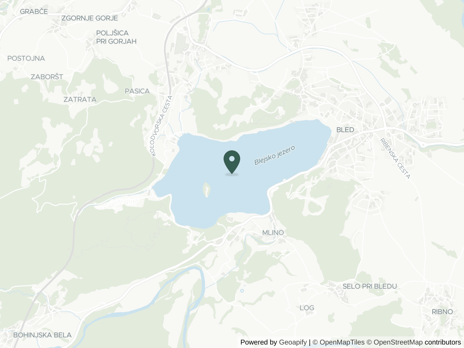 Map of Lake Bled