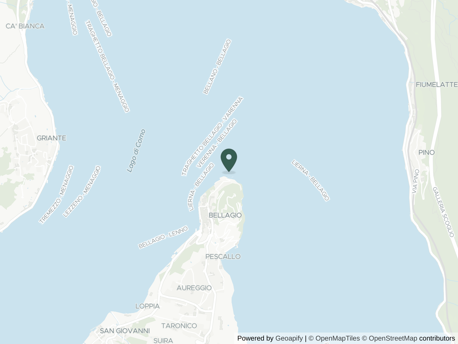 Map of Lake Como