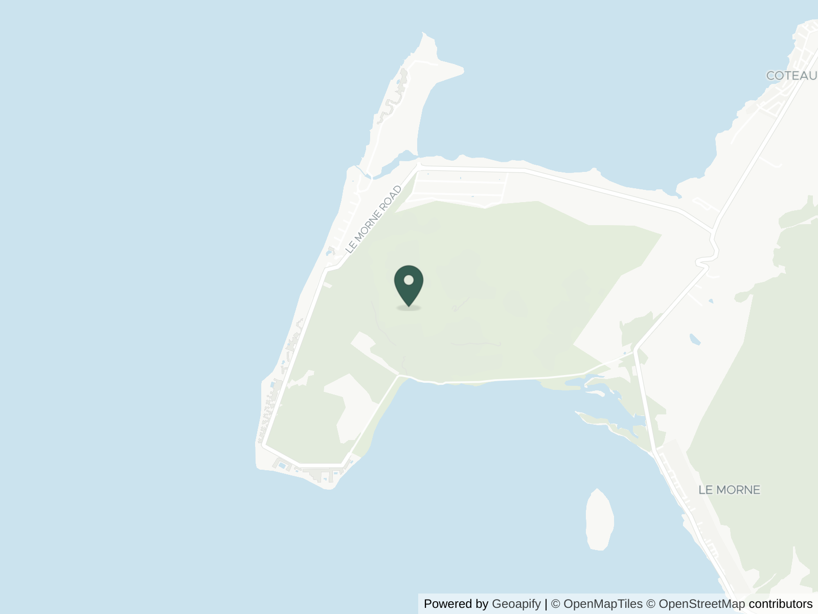 Map of Le Morne